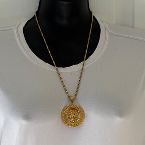 Gold Medallion Necklace